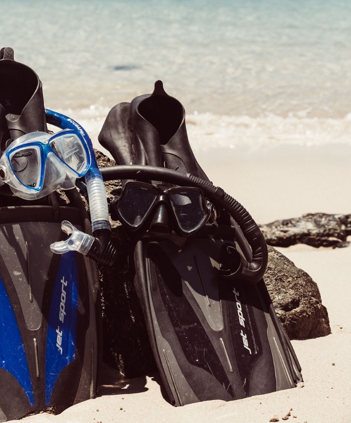 Snorkelling from luxury yacht in Coiba National Park, Panama
