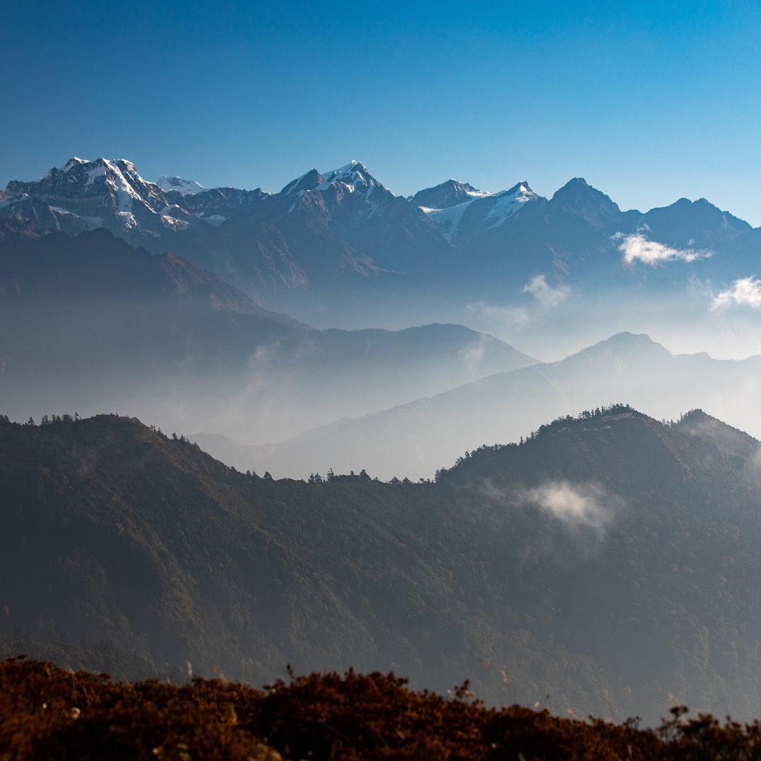 Himalayan mountain view in Nepal